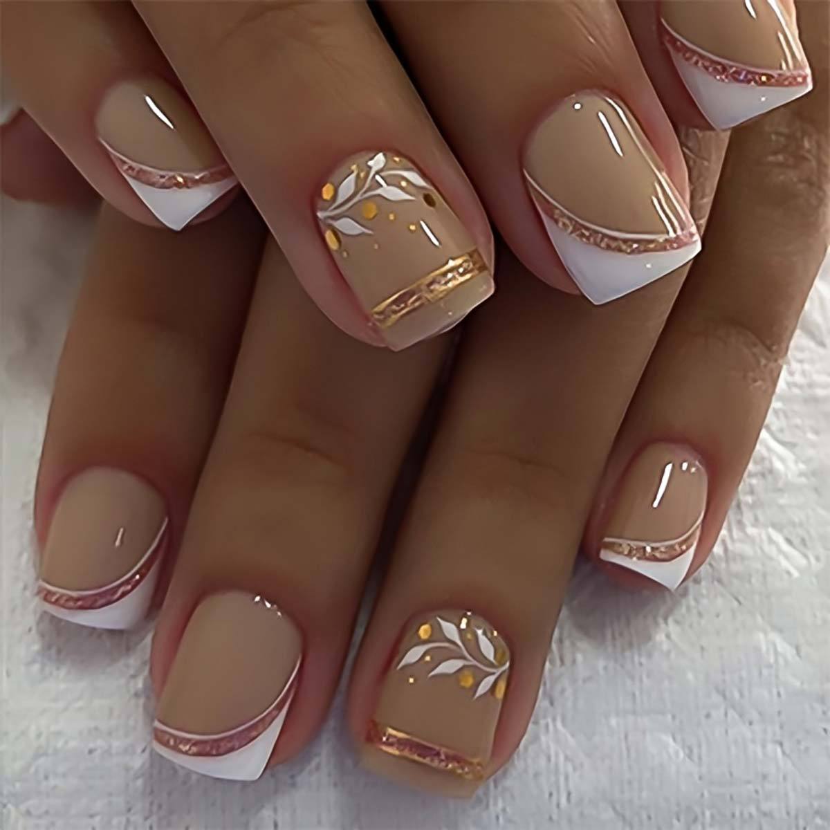 Nail Art Press On - Korte medium nepnagels voor vrouwen, meisjes,