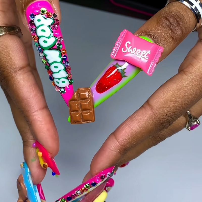 30 stuks grappige cartoon snoe - Nail Art Valentines Day recensie en prijs