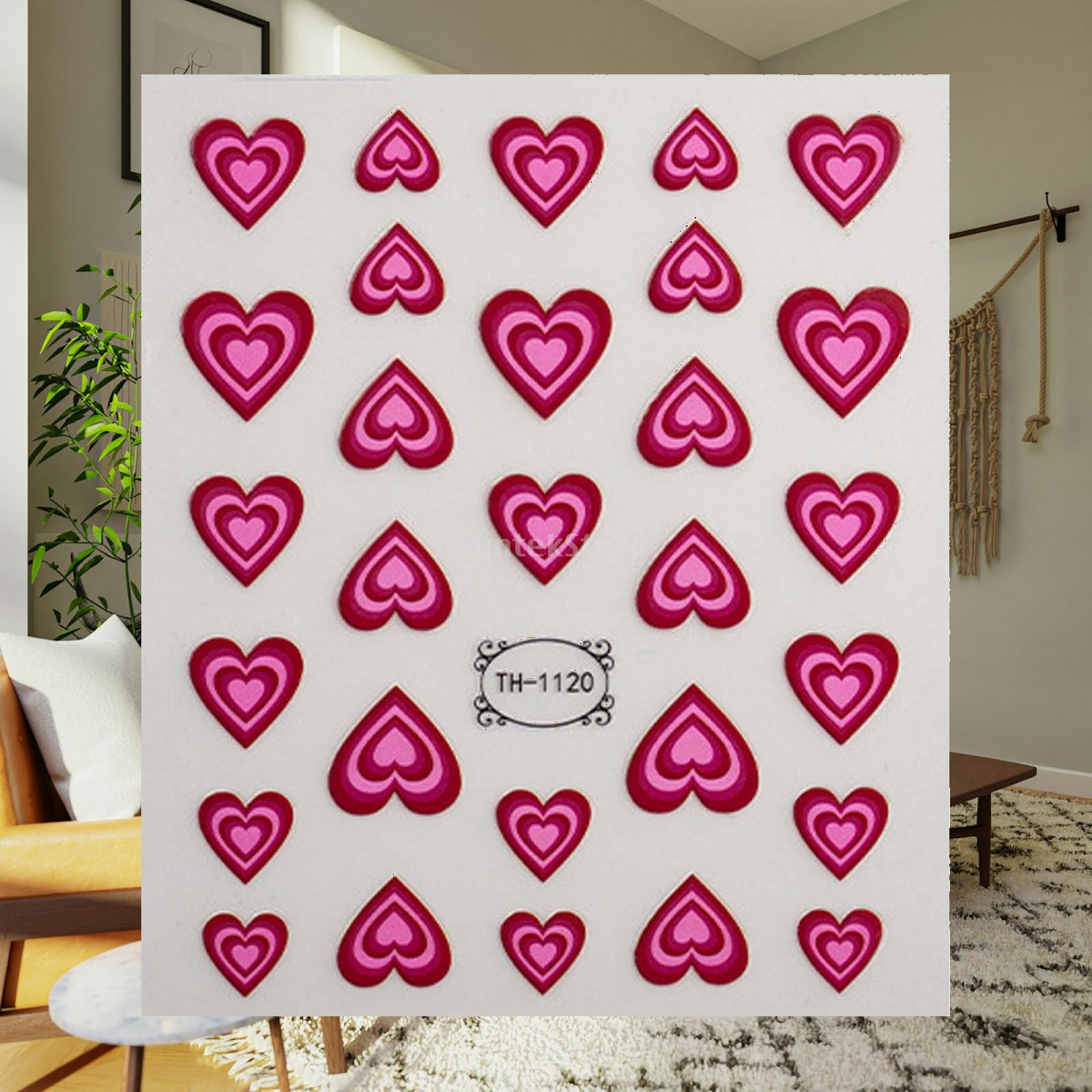 Valentijnsdag 3D Hart Nagelsti - Nail Art Valentines Day recensie en prijs