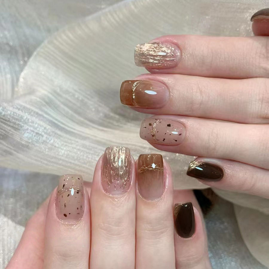 10 stuks handgemaakte opdrukna - Nail Art Press On recensie en prijs