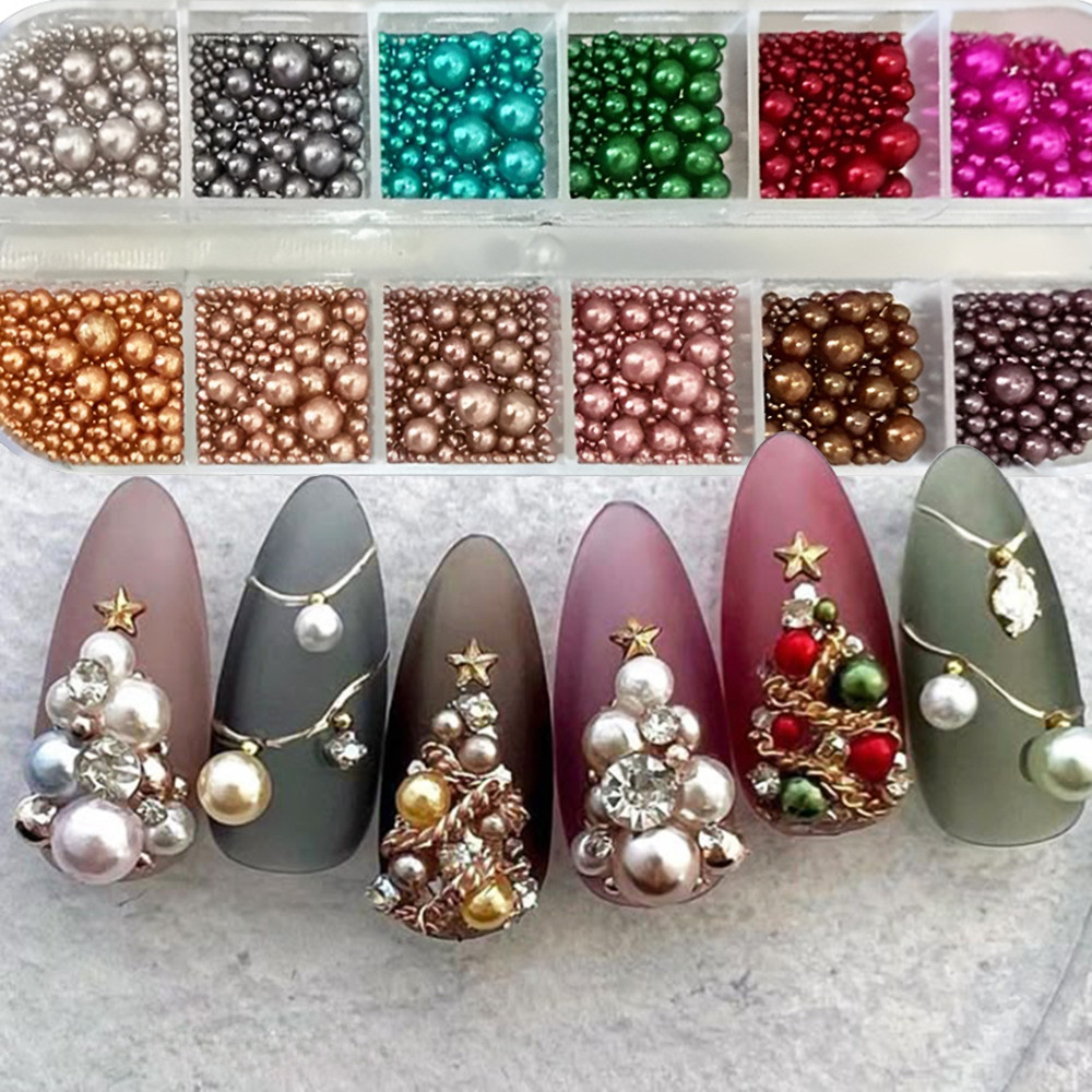 12 kleuren Mix Size Nagelparel - Nail Art Valentines Day recensie en prijs