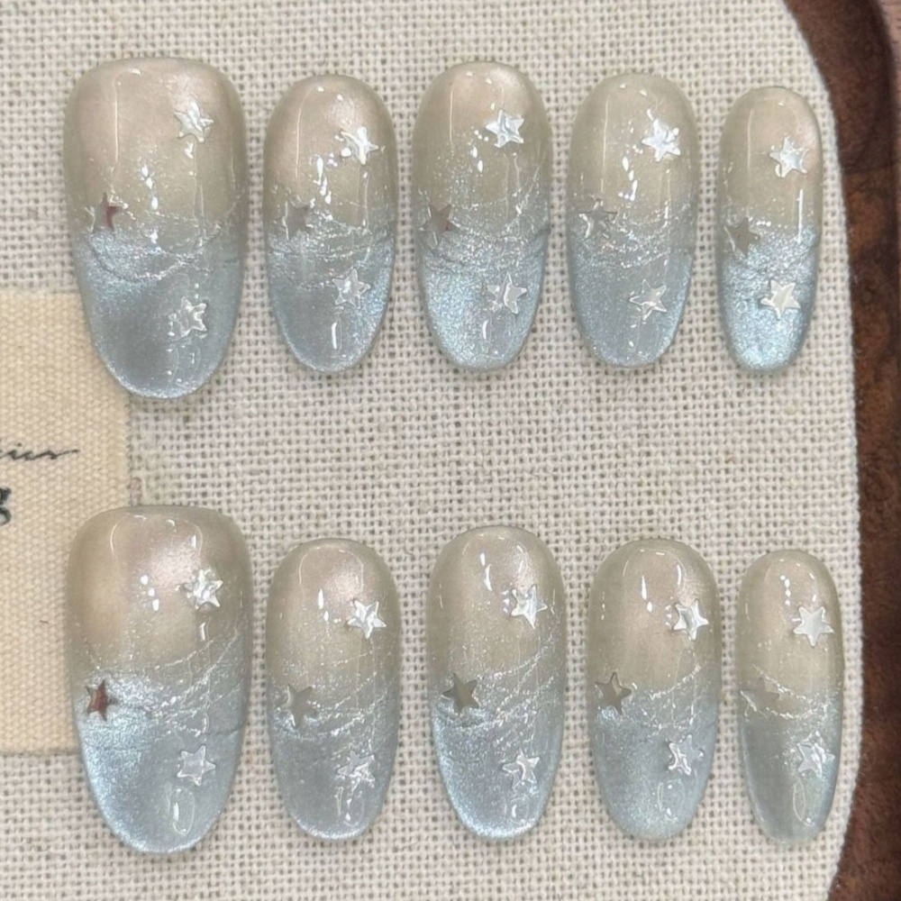 10st Cat's Eye Handgemaakte ne - Nail Art Pink recensie en prijs