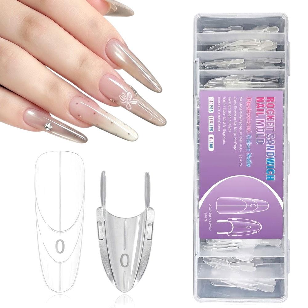 120 stuks sandwichvormen voor  - Nail Art Ombre recensie en prijs