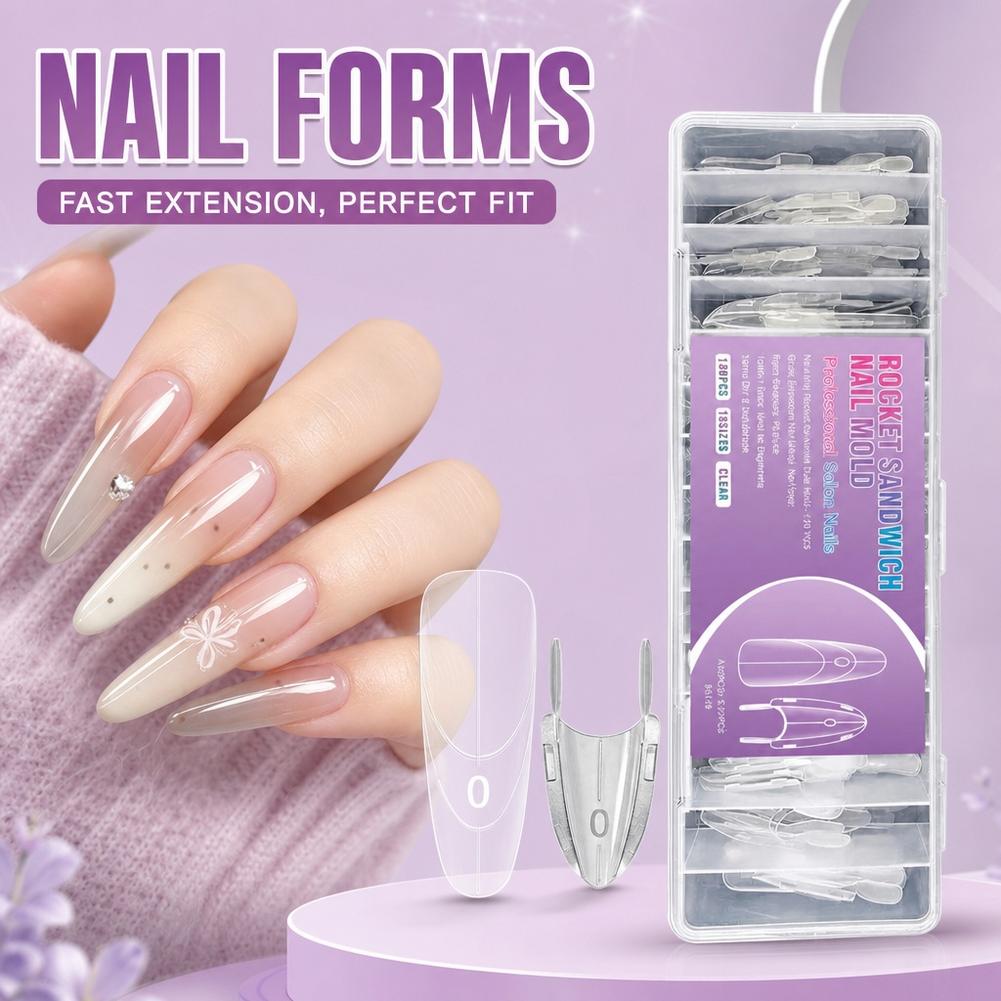 120 stuks sandwichvormen voor  - Nail Art Ombre recensie en prijs