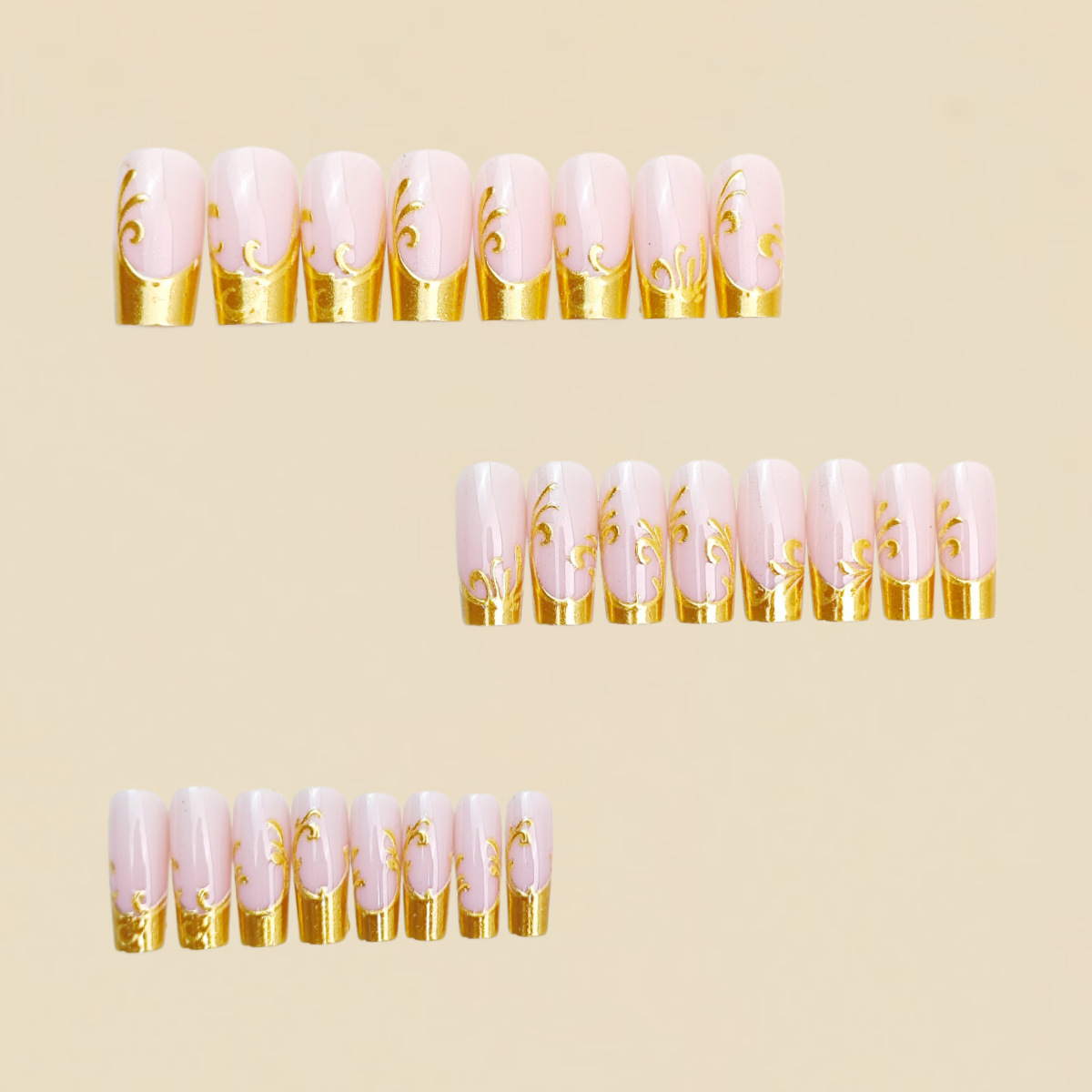 Middellange kunstnagels voor v - Nail Art Press On recensie en prijs
